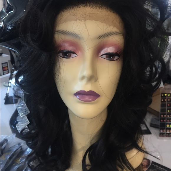 Long black curly wig sale full lace 2019 hairstyle main image 5